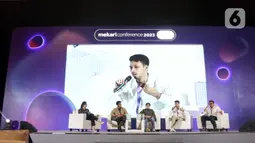 Mekari Conference 2023 merupakan sebuah konferensi teknologi. Konferensi ini mengumpulkan ribuan peserta dari berbagai kalangan, seperti pakar, pembuat keputusan, dan pengusaha. (Liputan6.com/Angga Yuniar)