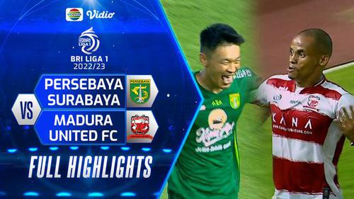 VIDEO: Highlights BRI Liga 1, Persebaya Ditahan Imbang Madura United 2-2