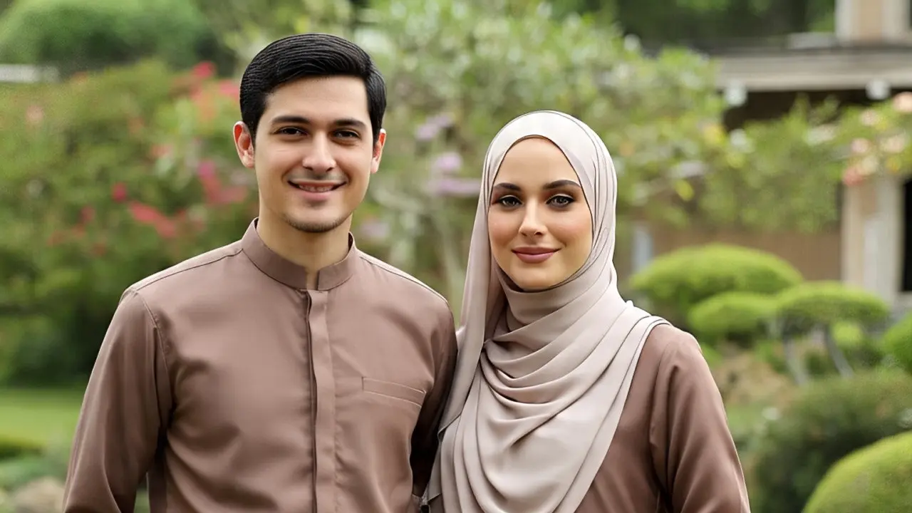 Ilustrasi Baju Couple Suami Istri (Created by AI)