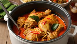 Ayam Gulai Padang Pakai Magic Com. foto: Gemini AI