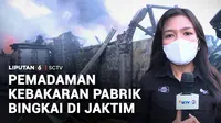 Untuk mengetahui informasi terkini kebakaran pabrik bingkai di Pondok Kelapa, Jakarta Timur, kita sudah terhubung dengan Reporter, Auriga Agustina dan Juru Kamera, Hasto Aji.