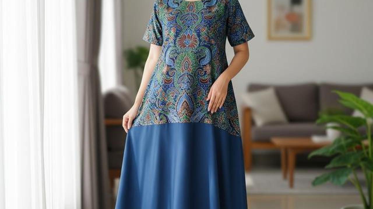 7 Model Daster Batik Kombinasi Polos, Pilihan Tepat untuk Santai di Rumah