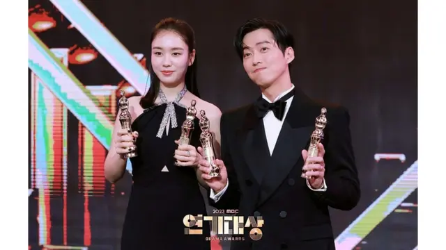 Namgoong Min dan Ahn Eun Jin Terpilih Jadi Best Couple di MBC Drama Awards 2023 (instagram.com/mbcdrama_now)