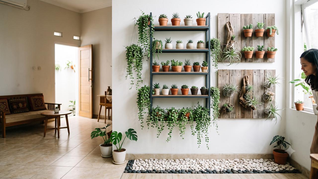 Taman Kering di Dalam Rumah Minimalis