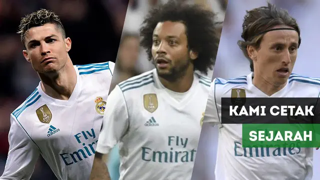 Berita Video Reaksi 3 pemain Real Madrid, CR7, Modric dan Marcelo usai Real Madrid juara Liga Champions