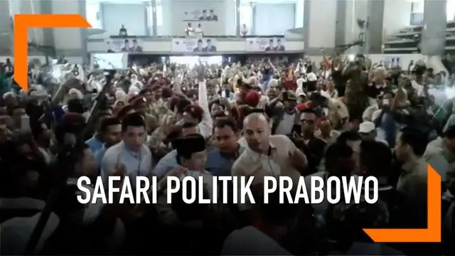 Capres nomor urut 02 Prabowo Subianto bersafari politik ke Mojokerto. Prabowo bertemu dengan asosiasi petani tebu dan berdialog denfan pengasuh dan Santri di Ponpes Riyadlul Jannah