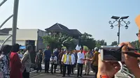 Presiden Joko Widodo atau Jokowi meresmikan sodetan Ciliwung di Jatinegara Jakarta Timur, Senin (31/7/2023). (Ist)