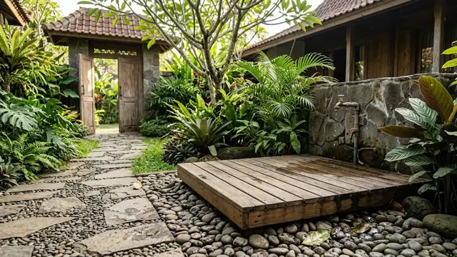 Desain Tempat Cuci Kaki Outdoor