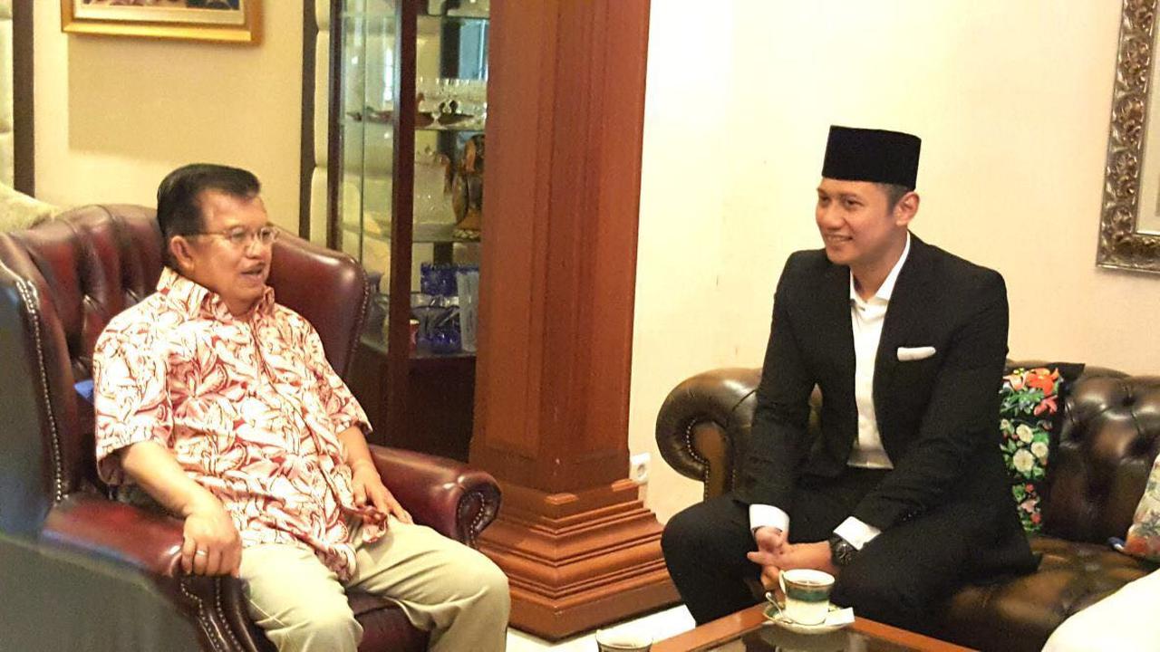 Agus Yudhoyono menemui Wapres JK