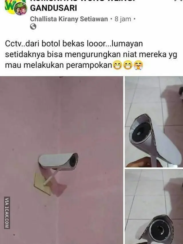 6 CCTV Tipuan Untuk Takuti Maling Ini Nyeleneh Banget, Kocak
