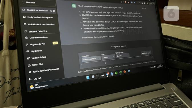 <p>Cara Daftar dan Cara Pakai ChatGPT OpenAI. (Liputan6.com/Raden Trimutia Hatta)</p>