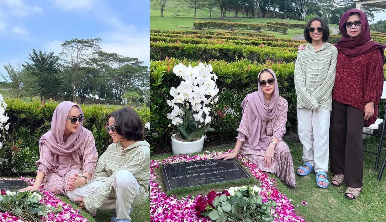 Ziarah kali ini dalam rangka memperingati tiga tahun kepergian Ashraf untuk selamanya. [instagram/bclsinclair]