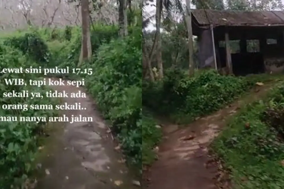 Jalan penuh tantangan (TikTok/@explorepemalang.id)
