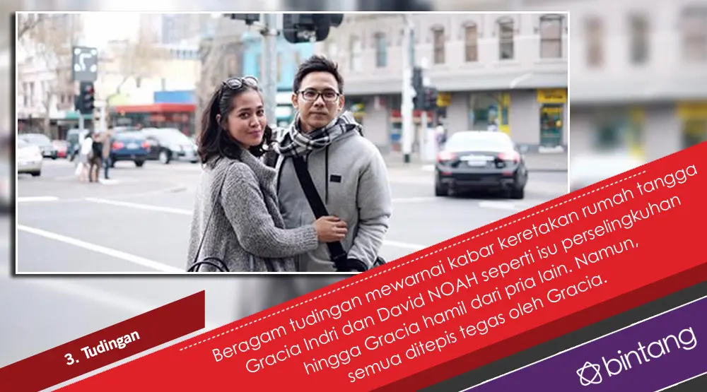 Jatuh Bangun Gracia Indri dan David NOAH Pertahankan Rumah Tangga. (Foto: Instagram/graciaz14, Desain: Nurman Abdul Hakim/Bintang.com)