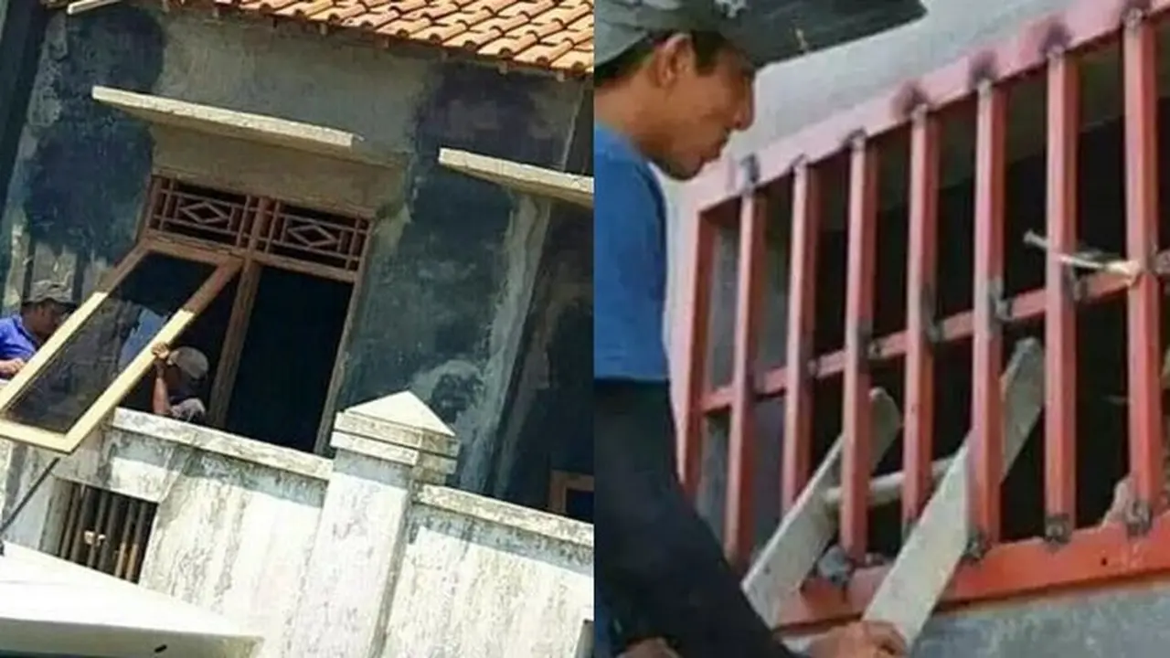 6 Kelakuan Kuli Bangunan Pasang Jendela Ini Nyeleneh, Kocak
