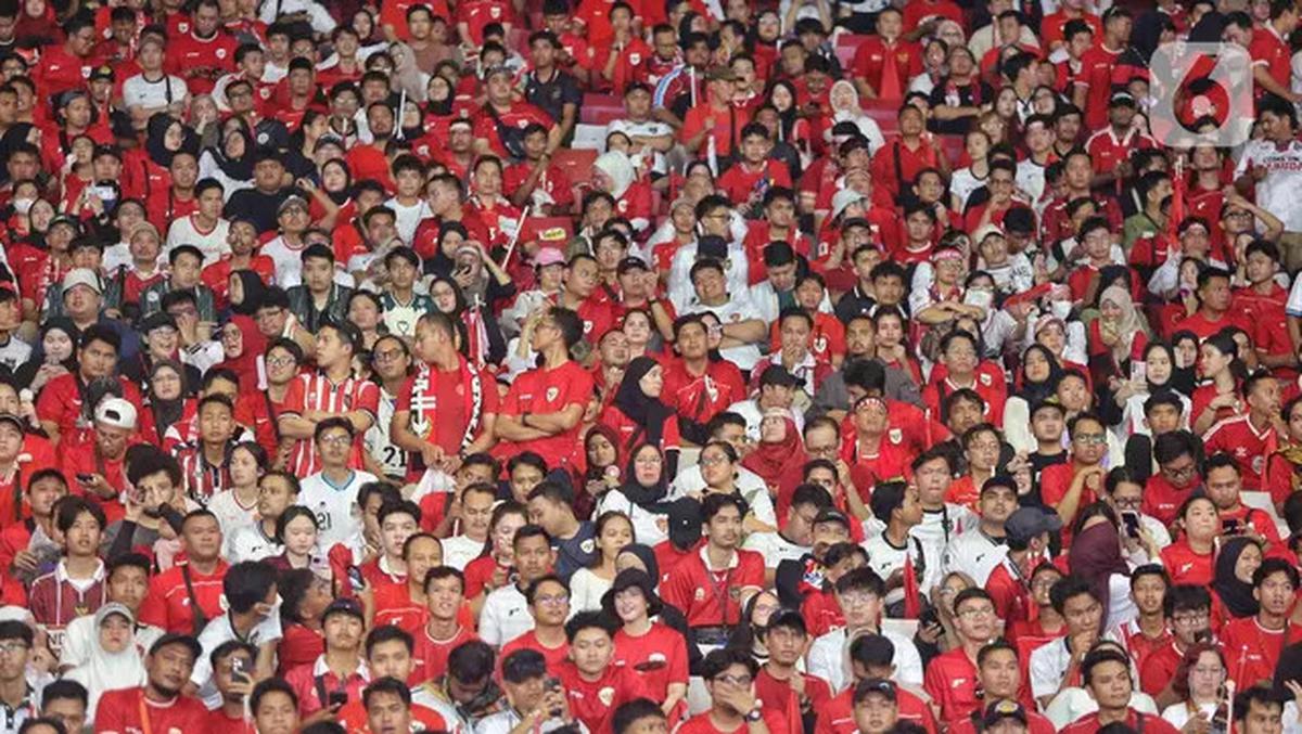 Dukung Timnas Indonesia, Puluhan Ribu Suporter Padati SUGBK