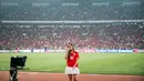 Kehadiran Raisa Andriana dalam pertandingan kualifikasi Piala Dunia Timnas Indonesia vs Australia di Stadion GBK mencuri perhatian. [@raisa6690]