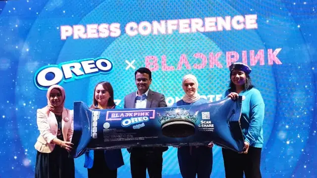 Nycta Gina kala menghadiri peluncuran kolaborasi Oreo X Blackpink yang digelar virtual, Januari 2023.