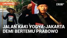 Rayakan Kemenangan Prabowo, 3 Warga Gunung Kidul Jalan Kaki ke Jakarta