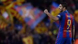 2. Luis Suarez (Barcelona) - 48 gol dan 49 laga. (AFP/Josep Lago)