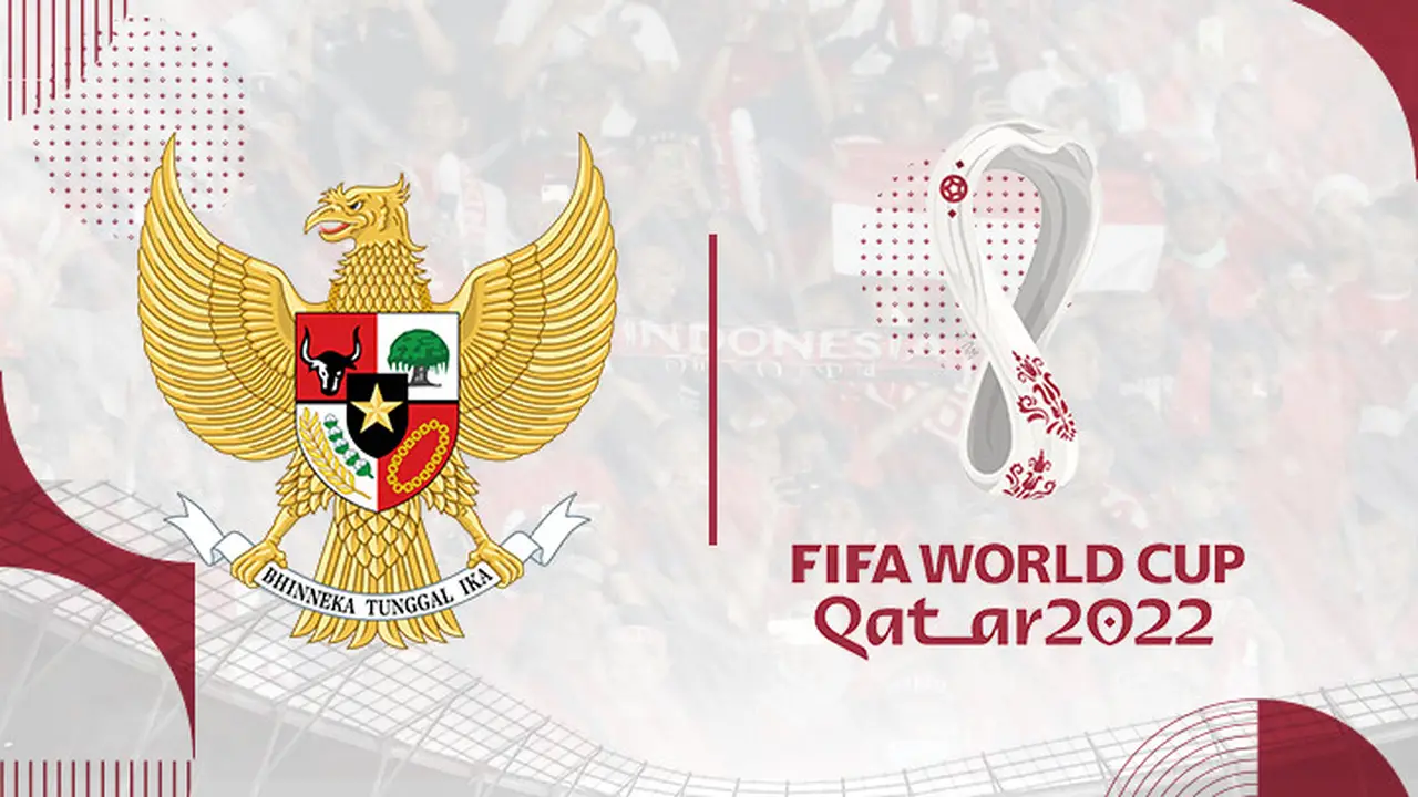Logo Timnas Indonesia dan Piala Dunia 2022