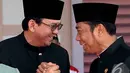 Salah satu orang yang secara terang-terangan mengaku tidak suka Ahok adalah Haji Lulung. Mereka berdua kerap membuat pernyataan di media yang saling menyerang satu sama lain (Liputan6.com/Faisal R Syam)
