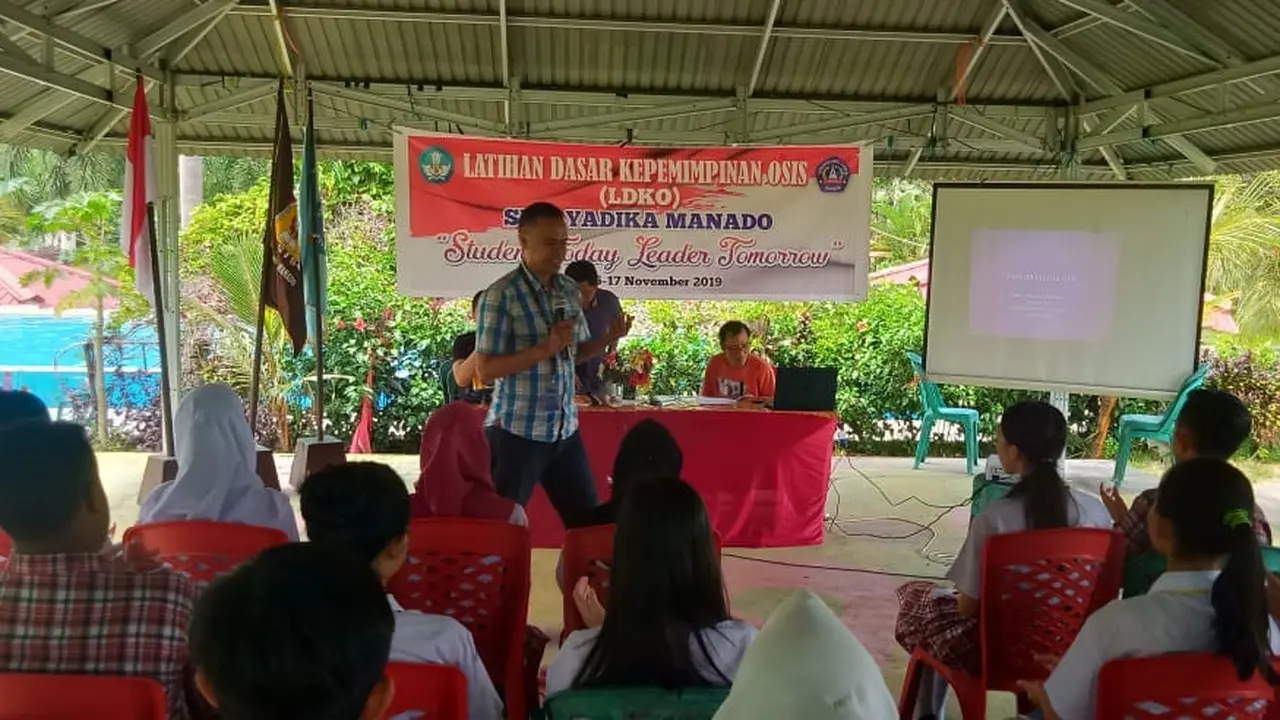 Salah satu kegiatan kesiswaan yang dilaksanakan di SMK Yadika Manado, Provinsi Sulut.