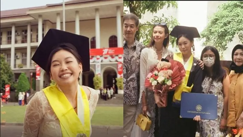 6 Potret Wisuda Reina Kato Adik Yuki Kato, Lulus dengan Predikat Cumlaude