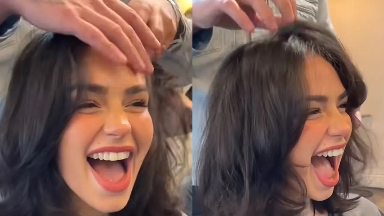Seorang influencer asal Australia, Cartia Mallan setelah tak gunakan penyambung rambut