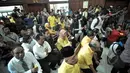 Suasana persidangan sengketa pengurusan Partai Golongan Karya (Golkar) di Pengadilan Negeri Jakarta Utara, Selasa (31/3/2015). Hakim memutuskan kedua kubu Golkar untuk mediasi selama 40 hari.(Liputan6.com/Faizal Fanani)