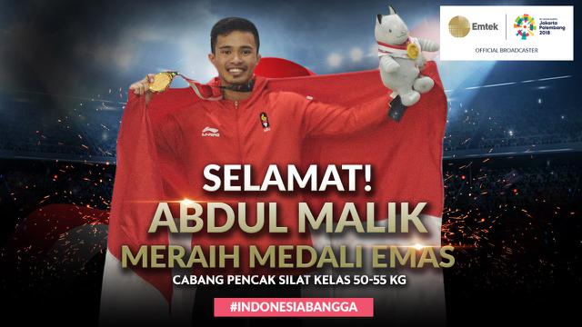 Selamat Meraih Medali Emas Abdul Malik