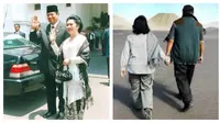 SBY memerintahkan staf untuk berbenah melepas foto Presiden SBY dan Ibu Ani di kantor presiden.