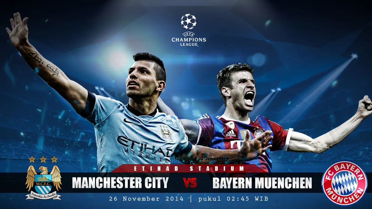 Prediksi Manchester City vs Bayern Muenchen (Liputan6.com/Yoshiro)