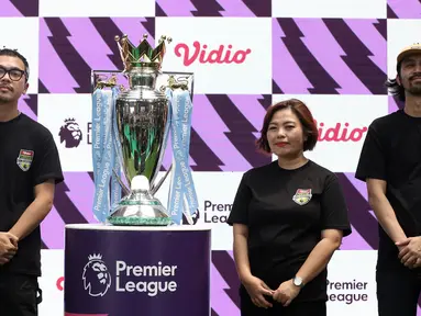 Vidio mempersembahkan Vidio Premier League Fan Festival dalam rangka memeriahkan musim Premier League 2024/2025. (Bola.com/Ropik Subagja)