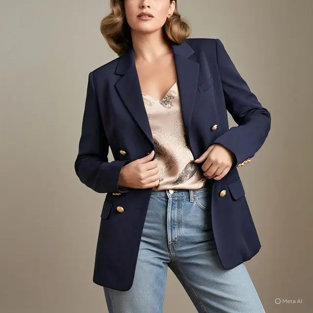 Blazer Tweed Chanel-Inspired