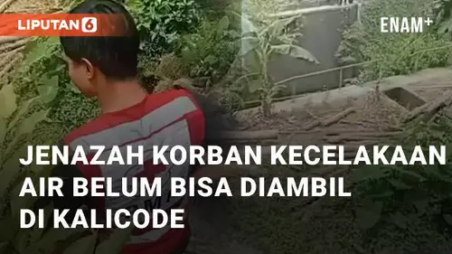 VIDEO: Kecelakaan Air, Jenazah Korban Belum Bisa Diambil di Kalicode Yogyakarta