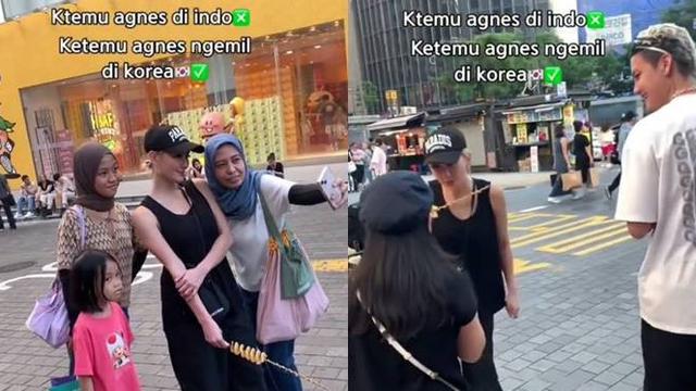 Lagi Asyik Ngemil, Ini Momen Agnez Mo Ketemu Fans Saat Liburan Ke Korea Salatan
