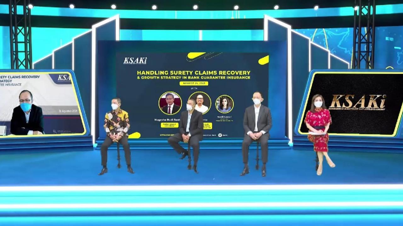 Webinar bertema Handling Surety Claims Recovery & Growth Strategy In Bank Guarantee Insurance.