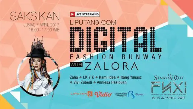 Zalora, sebagai destinasi fashion online terbesar di Asia, bekerja sama dengan Liputan6.com menggelar acara Digital Fashion Runway 2017