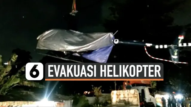 VIDEO: Helikopter Jatuh di Danau Cibubur Dievakuasi, Bagaimana Kondisinya?