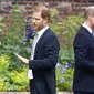 Pangeran Harry dan Pangeran William. (Dominic Lipinski /Pool Photo via AP, File)