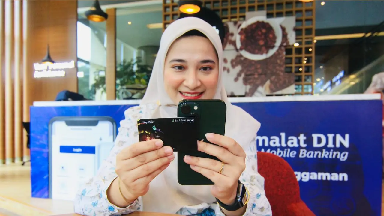 Aplikasi mobile banking Muamalat DIN