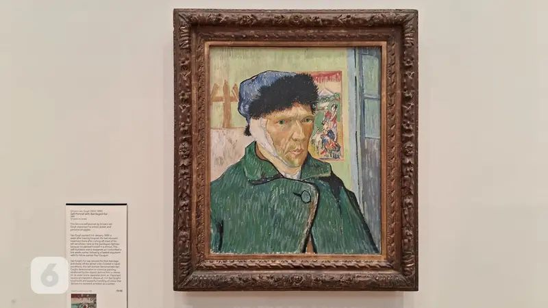 Lukisan Van Gogh usai ia memotong telinganya. Karya ikonik ini berada di Courtauld Gallery, London.