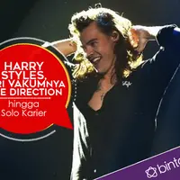 Pasca vakumnya One Dicetion, Harry Styles kian mantap untuk bersolo karier. (Foto: AFP/Bintang.com, Desain: Nurman Abdul Hakim/Bintang.com)