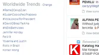 #Rame2Celup2Jari Jadi Trending Topic di Indonesia dan Dunia