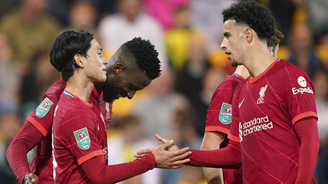 Foto: Liverpool dan Manchester City Pesta Gol dan Lolos ke Babak Keempat Piala Liga Inggris 2021 / 2022