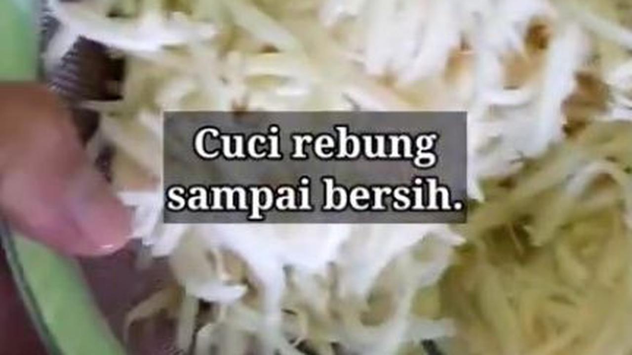 Cuci Rebung Sampai Bersih