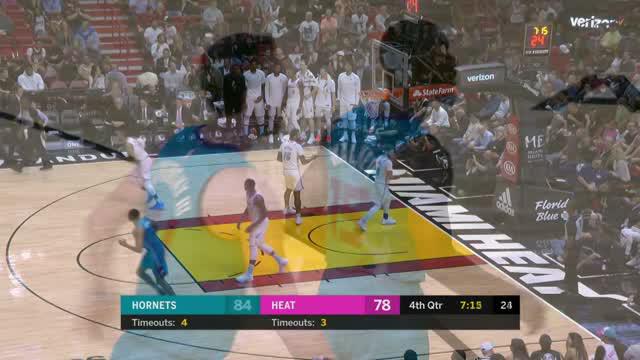 Berita video game recap NBA 2017-2018 antara Miami Heat melawan Charlotte Hornets dengan skor 95-91.