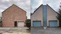Rumah simpel tanpa jendela (Sumber: Instagram/uglybelgianhouses)