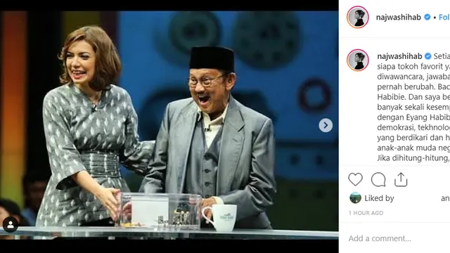 Najwa Shihab dan BJ Habibie (Instagram/ najwashihab)